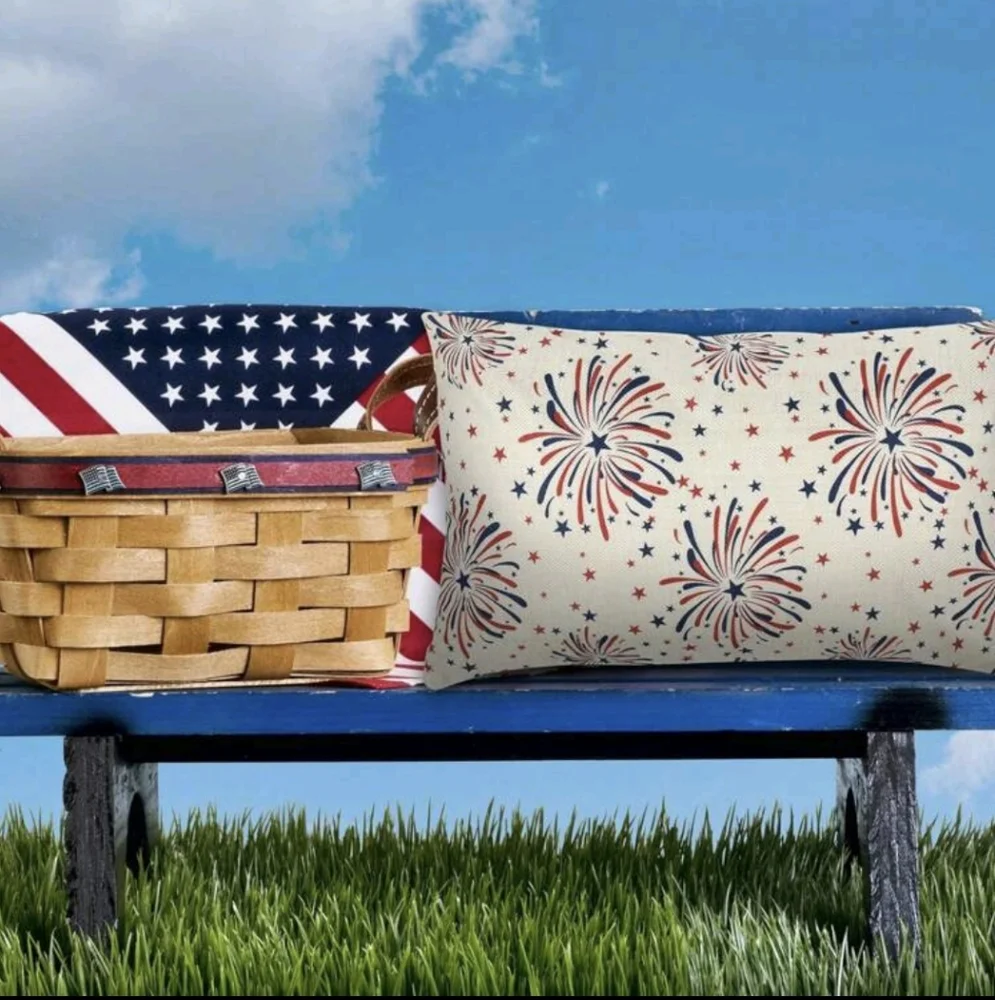 Pillowcase Fireworks Pattern Decorative - Picture 3 of 5